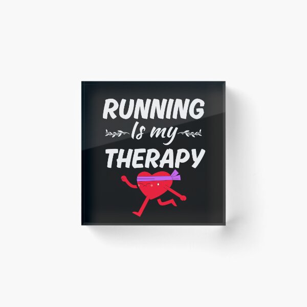 Item preview, Running is my therapy, funny running lifestyle love and enthusiast, cardio lovers designed and sold by NBSStore.