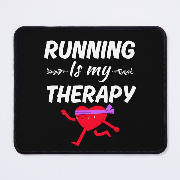 Item preview, Running is my therapy, funny running lifestyle love and enthusiast, cardio lovers designed and sold by NBSStore.