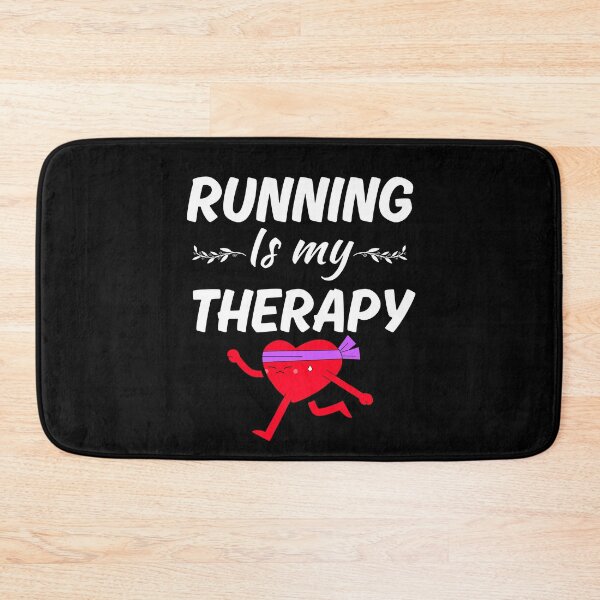 Item preview, Running is my therapy, funny running lifestyle love and enthusiast, cardio lovers designed and sold by NBSStore.