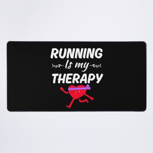 Item preview, Running is my therapy, funny running lifestyle love and enthusiast, cardio lovers designed and sold by NBSStore.