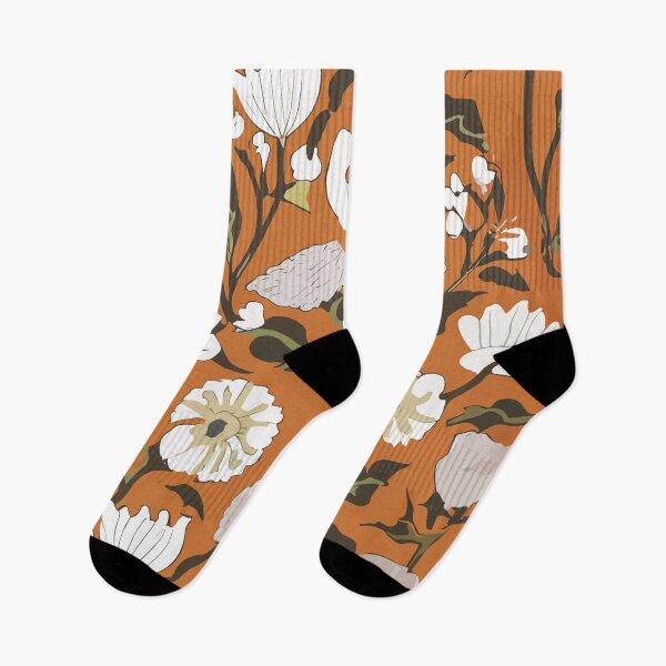 Item preview, Art Nouveau Flowers in Orange designed and sold by SamJanner.