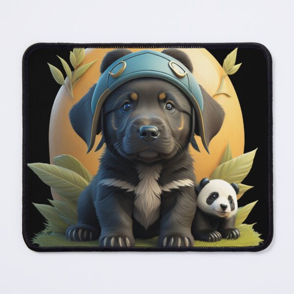 Item preview, "Labrador Pup & Pandas: Cute Combo! ?? designed and sold by Lahate.