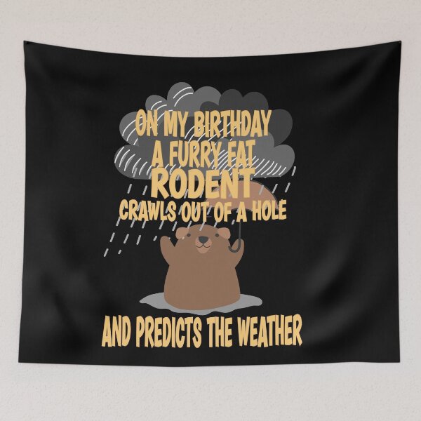 Item preview, Groundhog day birthday designed and sold by giftfromheart.
