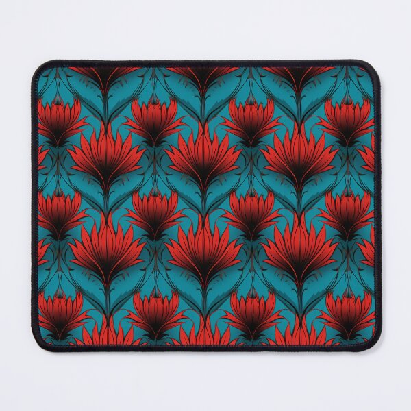 Item preview, Thistle Turquoise and Red designed and sold by Meeheemaha.