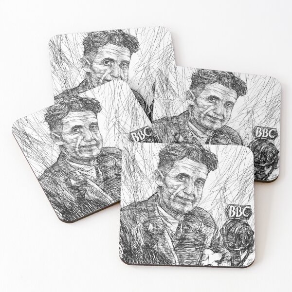 Item preview, GEORGE ORWELL ink portrait .3 designed and sold by lautir.