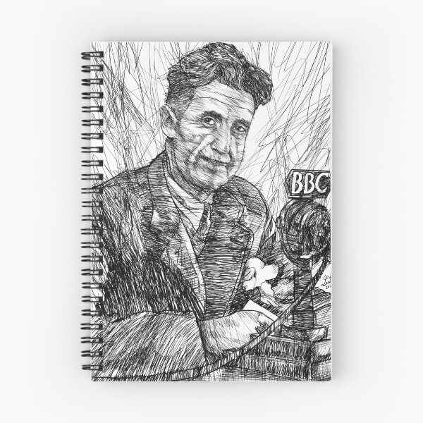 Item preview, GEORGE ORWELL ink portrait .3 designed and sold by lautir.