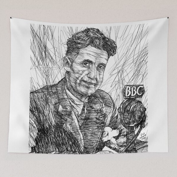 Item preview, GEORGE ORWELL ink portrait .3 designed and sold by lautir.