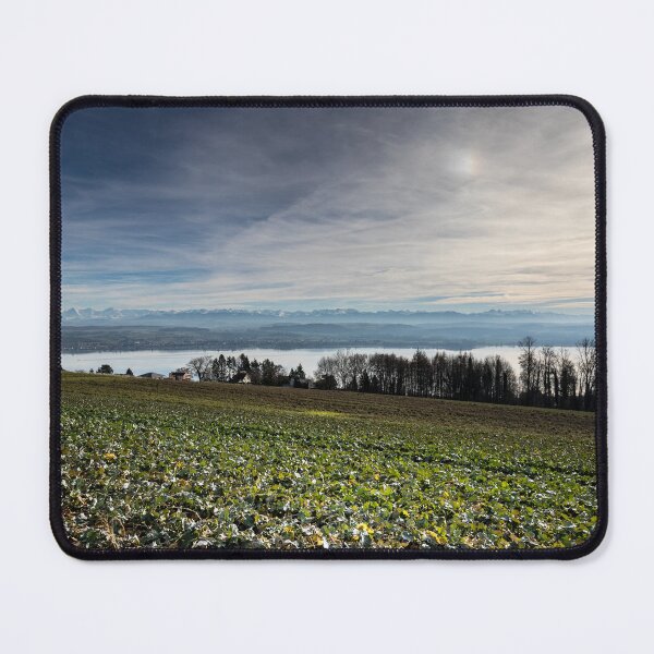 Item preview, Lake Murten (view from Mont Vully) with the Swiss Alps chain (including Eiger, Mönch, Jungfrau) designed and sold by majestix37.