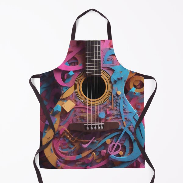Item preview, An abstract image of a guitar with musical symbols designed and sold by MusicalArtisty.