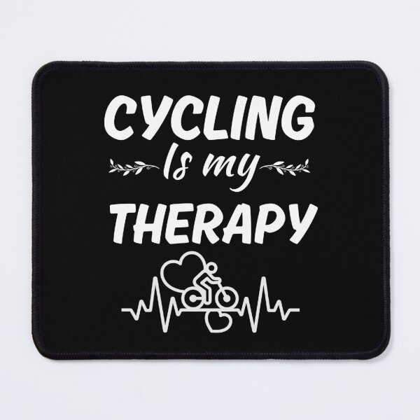 Item preview, Cycling is my therapy, bicycle is my therapist, funny cycling passion hobby saying designed and sold by NBSStore.