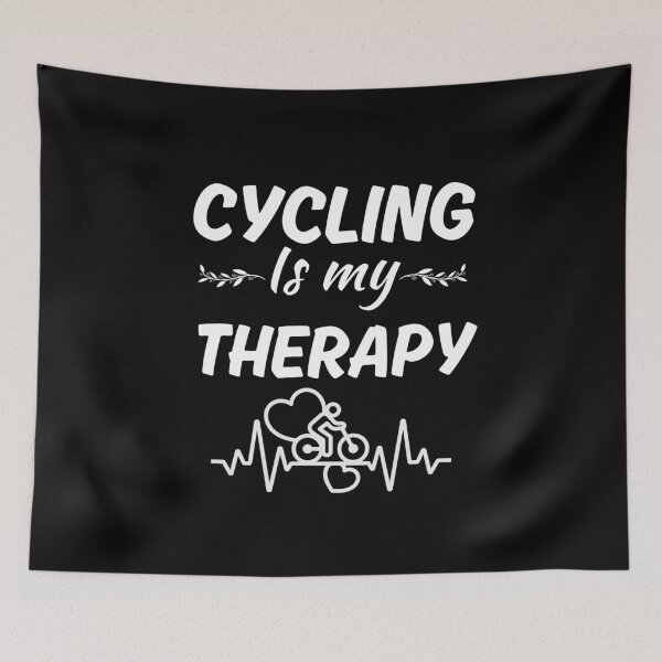 Item preview, Cycling is my therapy, bicycle is my therapist, funny cycling passion hobby saying designed and sold by NBSStore.