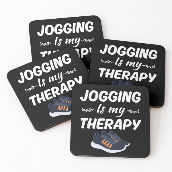 Item preview, Jogging is my therapy, jogger sayings, jogging sport or hobby fan designed and sold by NBSStore.