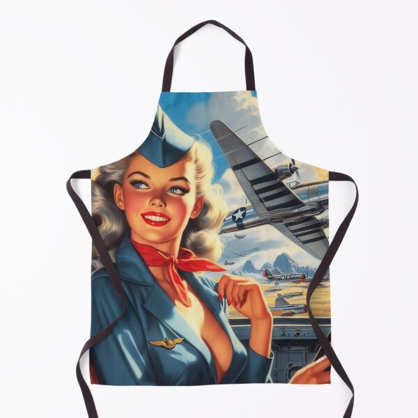 Item preview, Retro Airplane Pin Up designed and sold by PulpVintage.