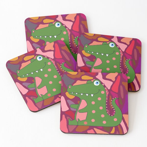 Item preview, Green spotty dinosaur designed and sold by GasconyPassion.