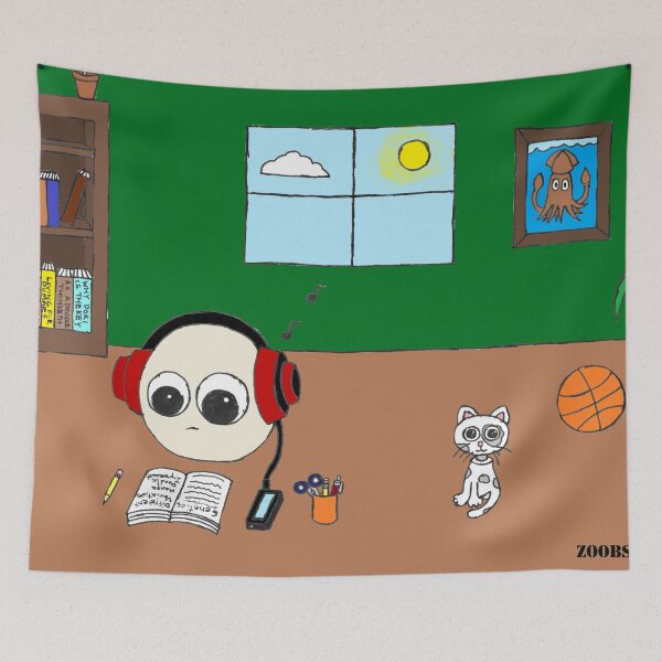 Item preview, Deb Studying Listening to His Chill Lo-Fi Beats                                            designed and sold by GrudleBay.