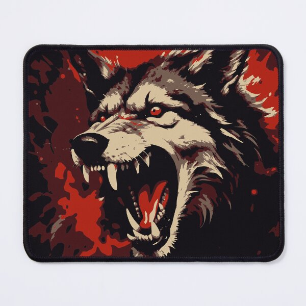 Item preview, Angry Aggressive Wolf designed and sold by MerchByCraig.
