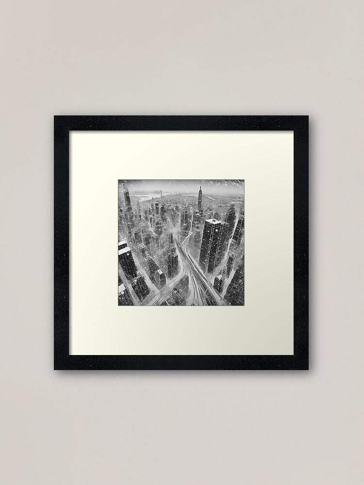 Thumbnail 1 of 7, Framed Art Print, NYC-D-011 designed and sold by philjarry.