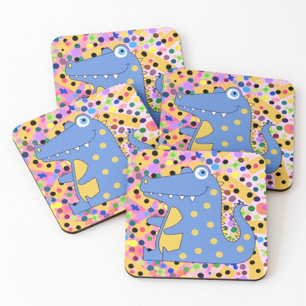 Item preview, Blue spotty dinosaur designed and sold by GasconyPassion.