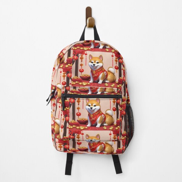 Item preview, Chinese New Year lovely shiba dog lucky Wealthy, prosperous and happy. designed and sold by nimnaree.