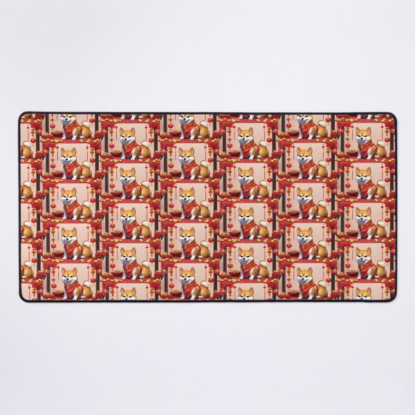 Item preview, Chinese New Year lovely shiba dog lucky Wealthy, prosperous and happy. designed and sold by nimnaree.