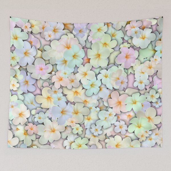 Item preview, Flower patterns in pastel colors designed and sold by fotoryum.