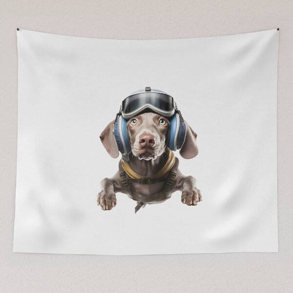 Item preview, Weimaraner in smile sky diving designed and sold by forget45studio.