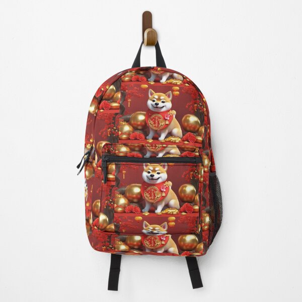 Item preview, Chinese New Year lovely shiba dog lucky Wealthy, prosperous and happy. designed and sold by nimnaree.