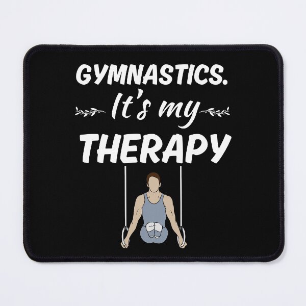 Item preview, Gymnastics is my therapy, gymnastics fan and athlete men saying designed and sold by NBSStore.
