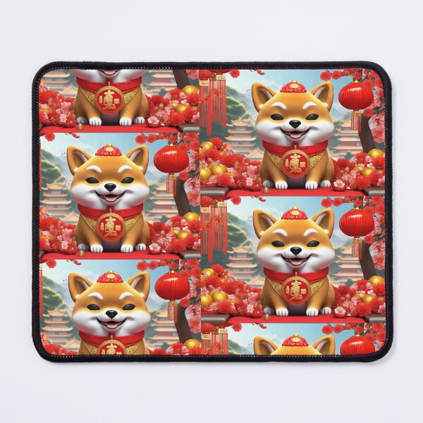 Item preview, Chinese New Year lovely shiba dog lucky Wealthy, prosperous and happy. designed and sold by nimnaree.
