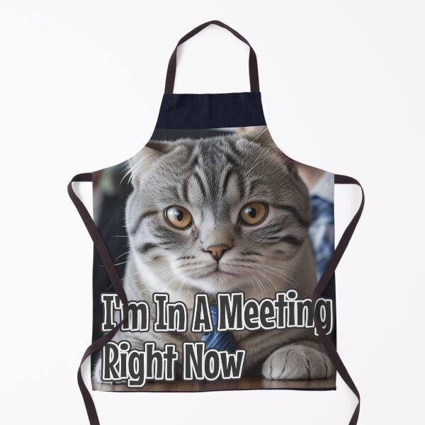 Item preview, AI-Generated Cat 02 "I'm in a meeting right now" designed and sold by Cliff-Qi.