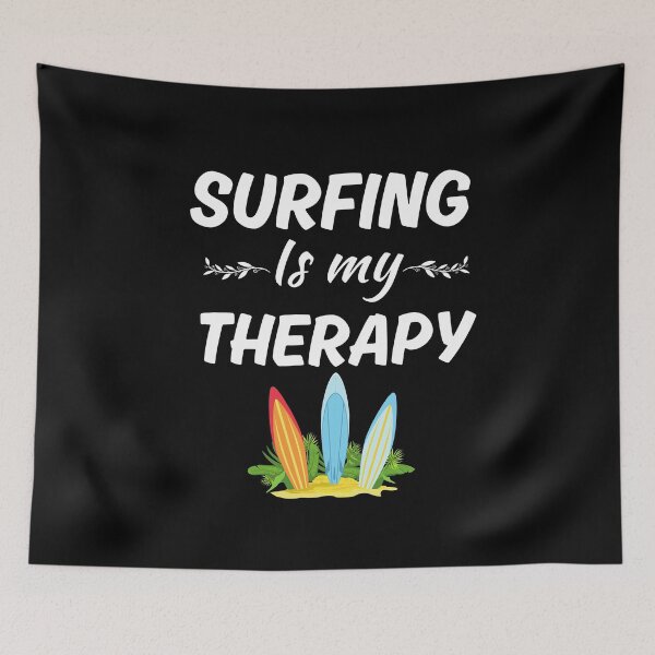 Item preview, Surfing is my therapy, surfing enthusiasts fan or lover saying designed and sold by NBSStore.