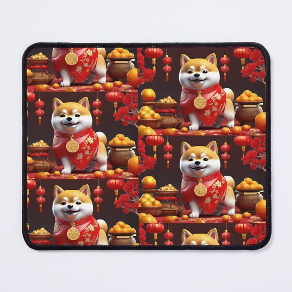 Item preview, Chinese New Year lovely shiba dog lucky Wealthy, prosperous and happy. designed and sold by nimnaree.