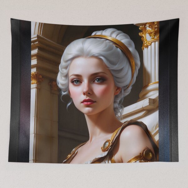 Item preview, Lady Alicia Calvera Beautiful AI Concept Art Portrait by Xzendor7 designed and sold by Xzendor7 Digital Art Creations.