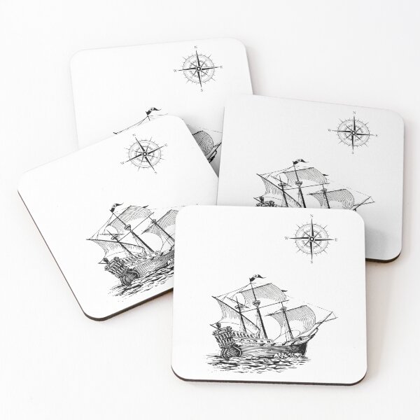 Item preview, ship at sea designed and sold by StonePine.