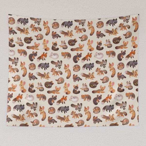 Item preview, Foxes - beige designed and sold by pikaole.