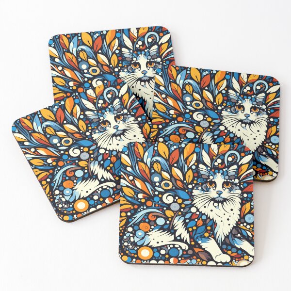 Item preview, Artistry in Snowshoe Whiskers designed and sold by BastKittyStore.