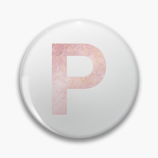 Item preview, Initial P with pink marble effect designed and sold by alessiazoe.