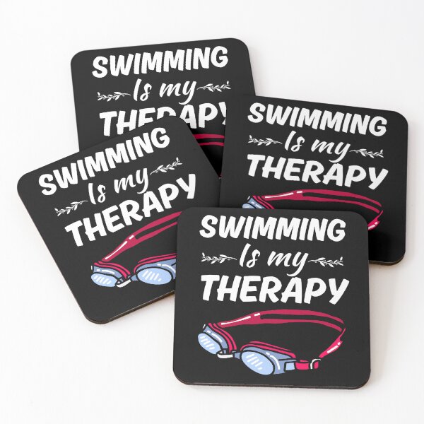 Item preview, Swimming is my therapy, swim sport love, pool swimming lovers saying designed and sold by NBSStore.