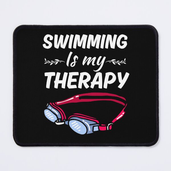 Item preview, Swimming is my therapy, swim sport love, pool swimming lovers saying designed and sold by NBSStore.