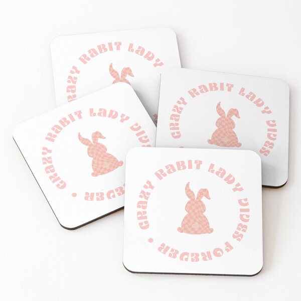 Item preview, Crazy Rabbit Lady Vives Forever, Funky Pink Vintage Aesthetic 70s designed and sold by Printable Bundle.
