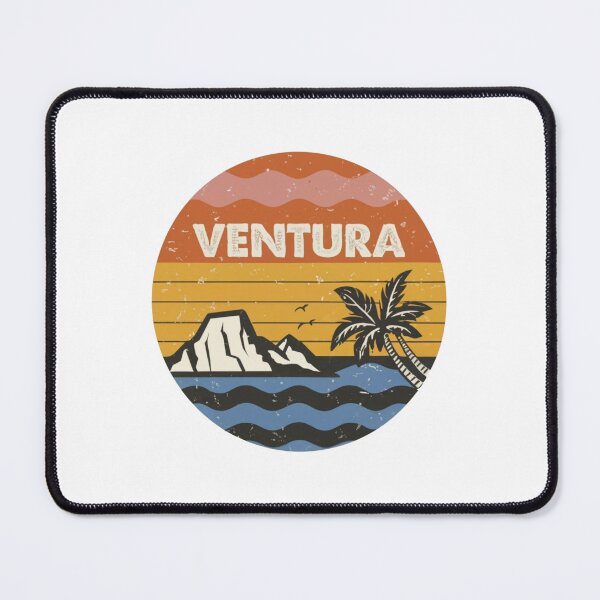 Item preview, Ventura, California | Palm tree with sunset on the rocks designed and sold by CircinusStore.