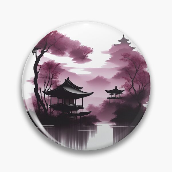 Item preview, Japanese landscape by the lake designed and sold by HA-Design-Kunst.