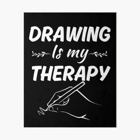 Item preview, Drawing is my therapy, freehand pencil drawing artist designed and sold by NBSStore.
