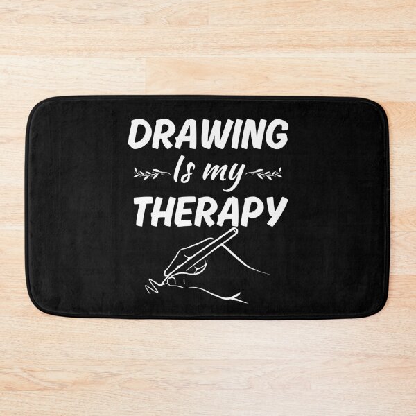 Item preview, Drawing is my therapy, freehand pencil drawing artist designed and sold by NBSStore.