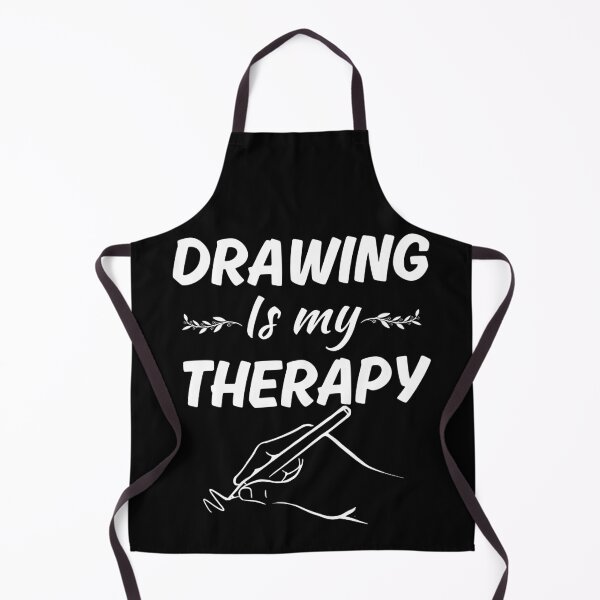 Item preview, Drawing is my therapy, freehand pencil drawing artist designed and sold by NBSStore.