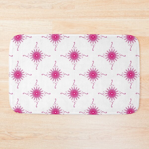 Item preview, Bright Pink Stars and Ribbons on White Co-ordinate designed and sold by KathyLav.