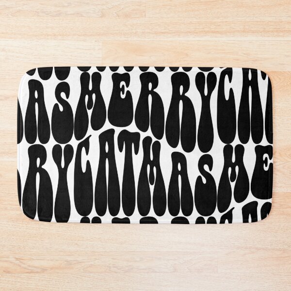 Item preview, Merry Catmas Text Monochrome White designed and sold by Meepuruproject.