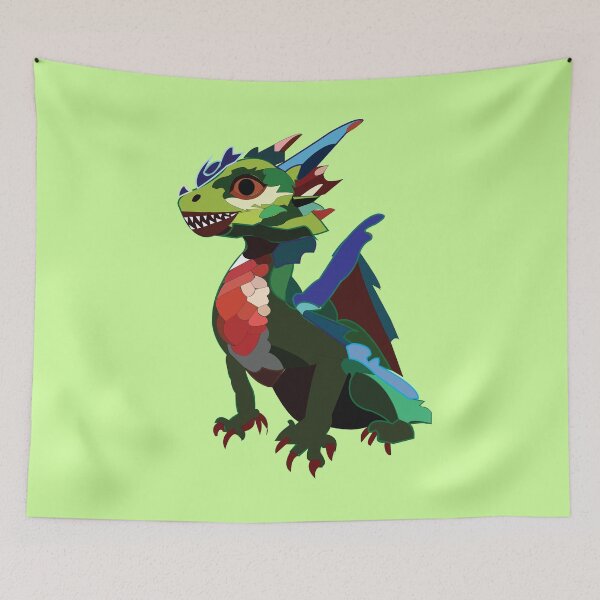 Item preview, Arte colorido del dragón designed and sold by Nisha Prabhu.