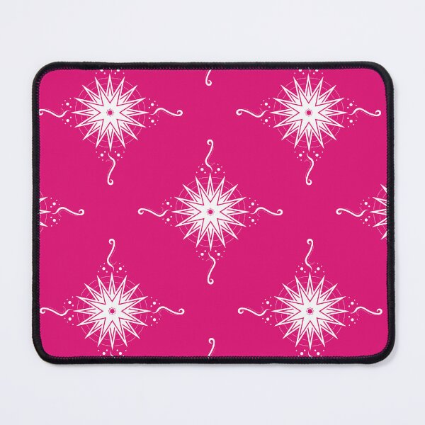 Item preview, White Stars and Ribbons on Bright Pink Co-ordinate designed and sold by KathyLav.