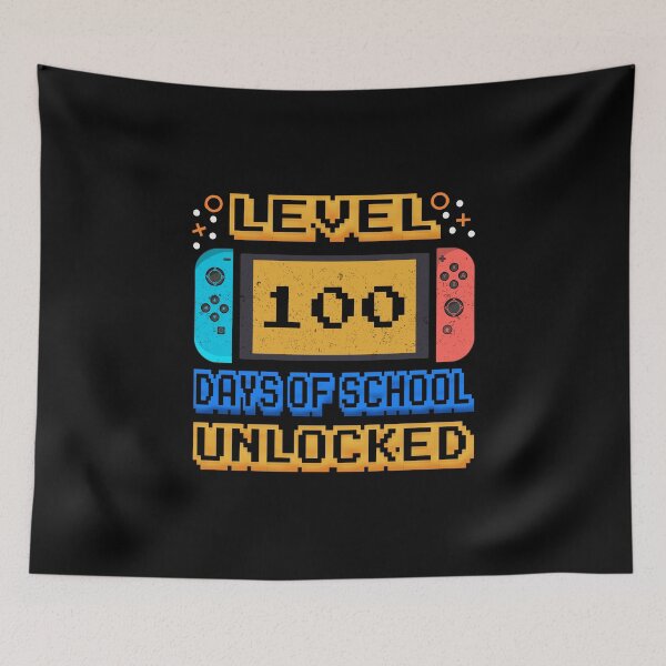 Item preview, Level 100 Days Of School Unlocked Gamer Boys Funny 100th Day  designed and sold by storefoxmix.